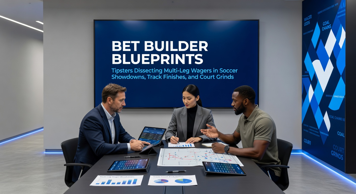 Tipster reviewing multi-leg bet builder options on a soccer match screen, highlighting player shots, corners, and cards