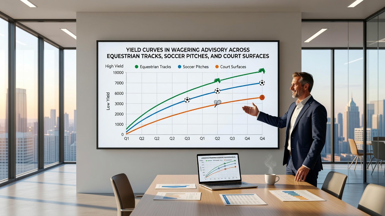 Detailed yield curve graphs illustrating soccer pitch and tennis court performance metrics over multiple seasons