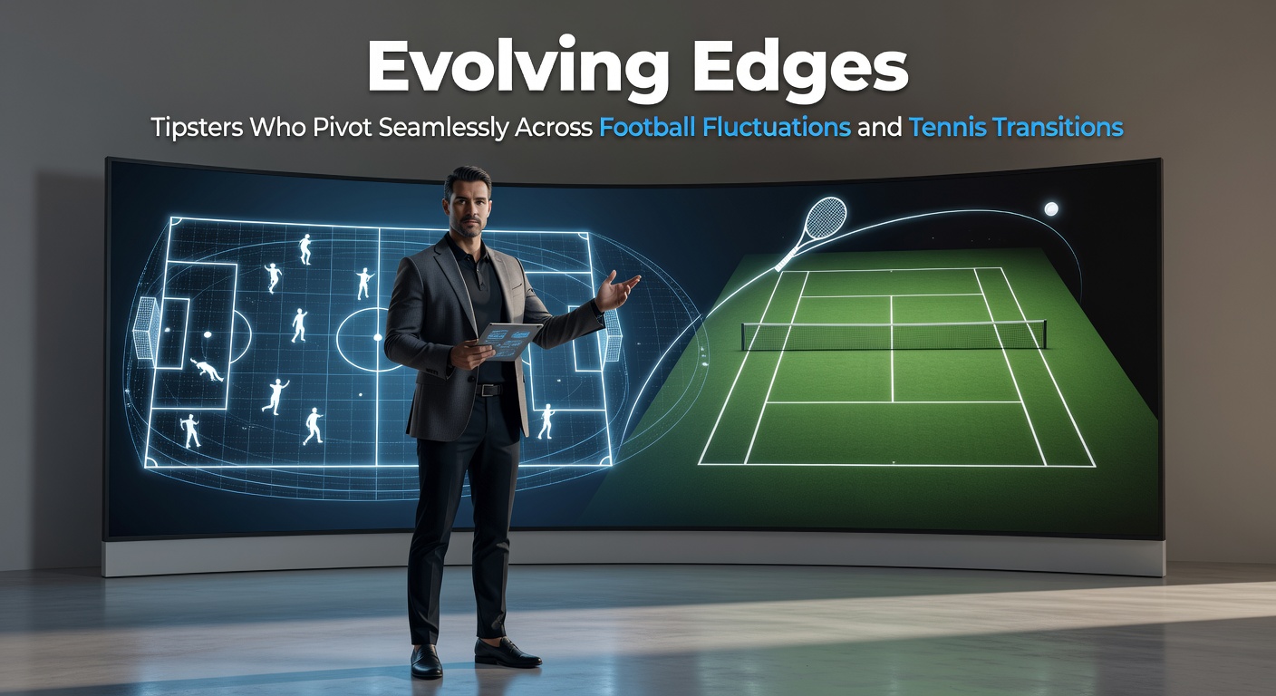 Tipster charts displaying fluctuating odds lines for football matches alongside tennis player performance graphs on clay and grass courts
