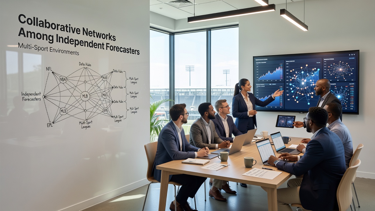 Independent forecasters sharing data across football, tennis, and horse racing platforms in a collaborative workspace