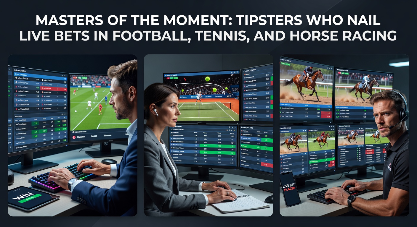 Tennis player serving intensely during a live match, with odds overlays symbolizing tipsters' real-time analysis