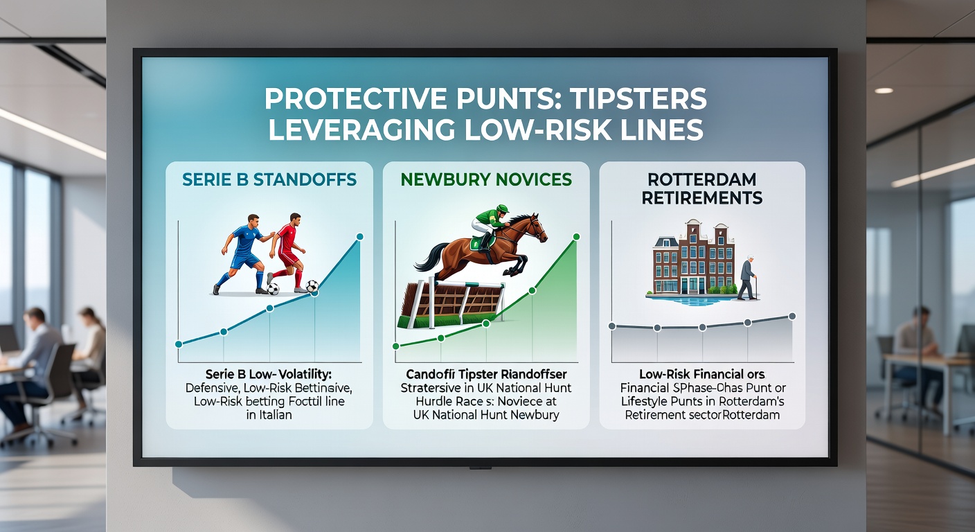 Serie B match ending in a tense draw under floodlights, with tipster analytics overlay highlighting low-risk betting lines