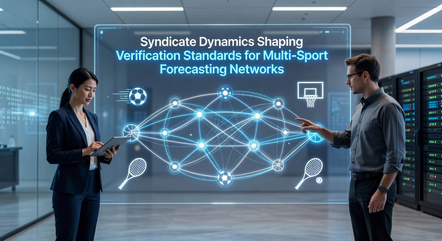 Syndicate members collaborating on multi-sport forecasting verification protocols