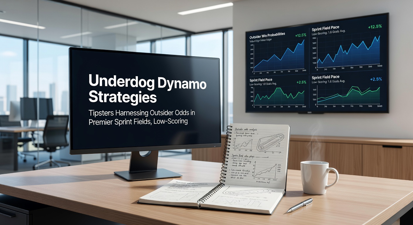 Graph showing underdog win rates in tennis fifth sets versus football low-scorers and sprint fields, with rising trends into 2026