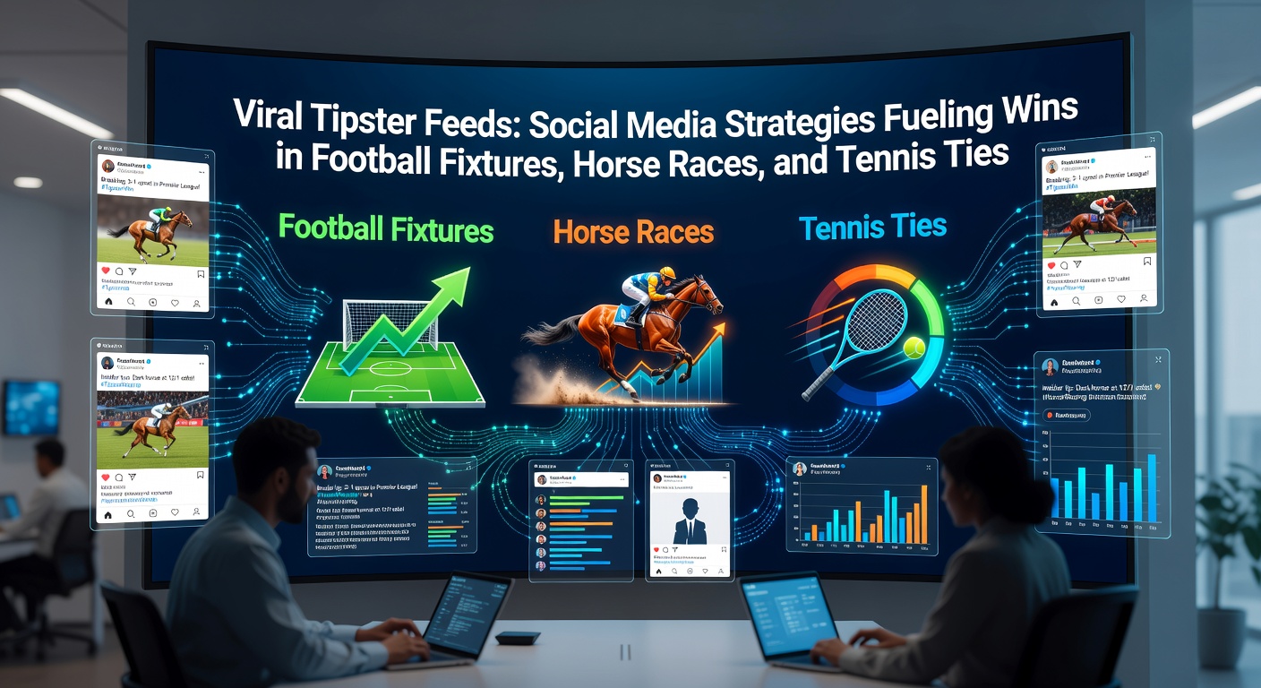 Social media screen showing explosive shares of a tipster's winning football accumulator post, with likes and retweets skyrocketing